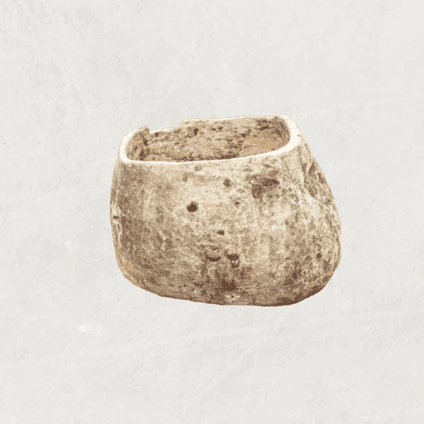 Natuurstenen taps toelopende pot - Rond (38x57)